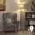 Brilagi - LED-Stehlampe CERIA 1xE27/20W/230V Ø 35 cm beige/gold