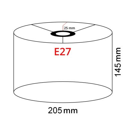 Brilagi - LED-Stehlampe CERIA 1xE27/40W/230V Ø 20,5 cm weiß/mattchrom