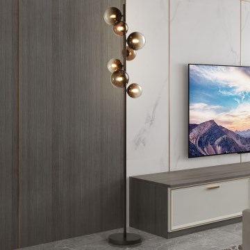 Brilagi - LED-Stehlampe MILLA 7xG9/3W/230V braun/rauchbraun