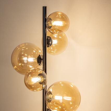 BRILAGI - LED-Stehlampe MILLA 7xG9/3W/230V schwarz-chrom/gold