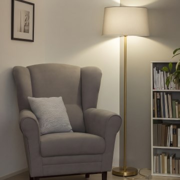 Brilagi - LED-Stehleuchte CERIA 1xE27/20W/230V Ø 45 cm grau/gold