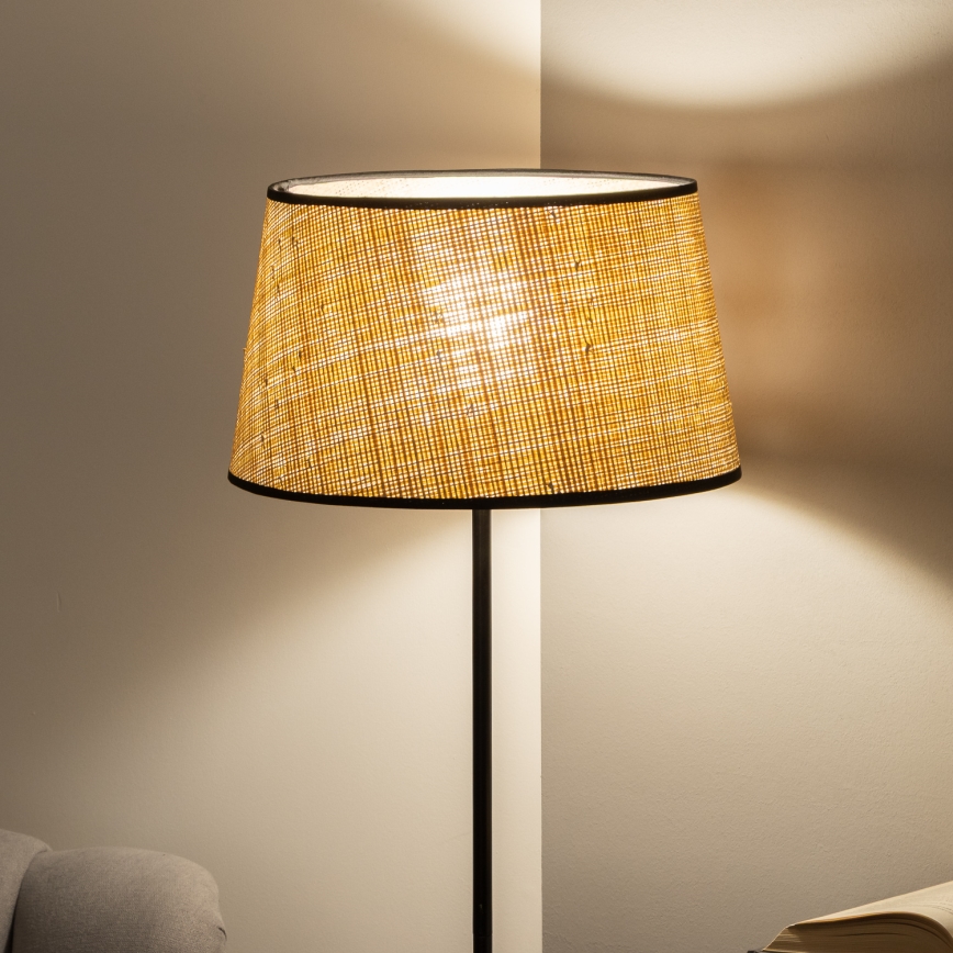 Brilagi - LED-Stehleuchte CERIA 1xE27/40W/230V Ø 35 cm beige/schwarz