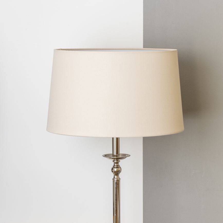 Brilagi - LED-Stehleuchte CERIA 1xE27/60W/230V Ø 45 cm glänzender Chrom/beige