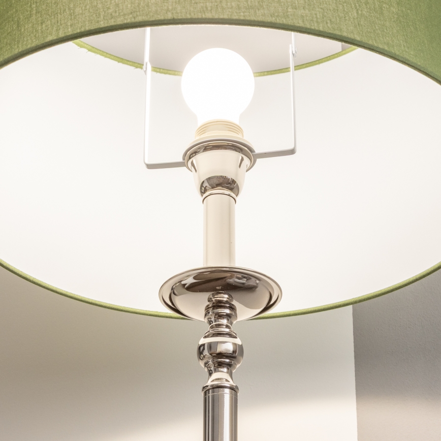Brilagi - LED-Stehleuchte CERIA 1xE27/60W/230V Ø 45 cm Hochglanz-Chrom/Grün