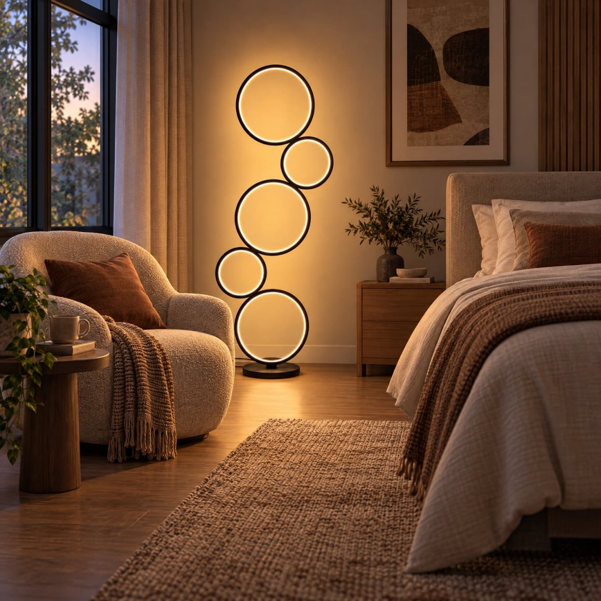 BRILAGI - LED Stehleuchte ECHO LED/36W/230V 4000K 110 cm schwarz