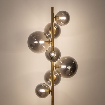 Brilagi - LED-Stehleuchte MILLA 7xG9/3W/230V golden/rauchig