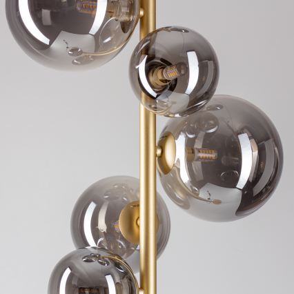 Brilagi - LED-Stehleuchte MILLA 7xG9/3W/230V golden/rauchig