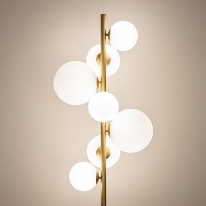 Brilagi - LED-Stehleuchte MILLA 7xG9/3W/230V golden/weiß