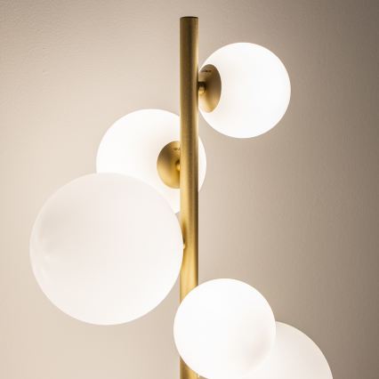 Brilagi - LED-Stehleuchte MILLA 7xG9/3W/230V golden/weiß