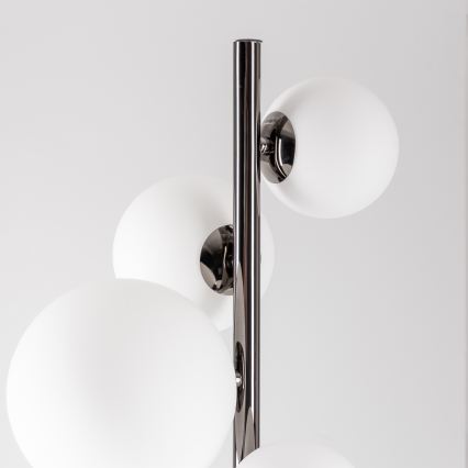 Brilagi - LED-Stehleuchte MILLA 7xG9/3W/230V schwarz-chrom/weiß