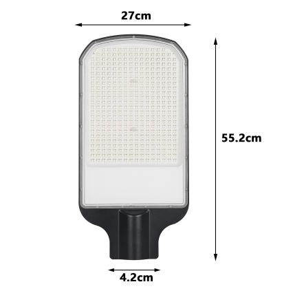 Brilagi - LED-Straßenleuchte für den Außenbereich URBANLIGHT LED/200W/230V schwarz IP65