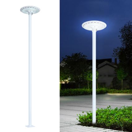 Brilagi - LED-Straßenleuchte mit 3 m Mast URBANSPARK LED/120W/230V weiß IP65