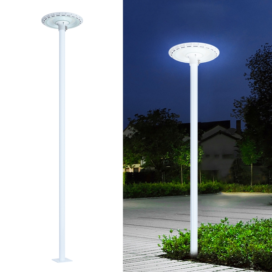 Brilagi - LED-Straßenleuchte mit 3 m Mast URBANSPARK LED/120W/230V weiß IP65