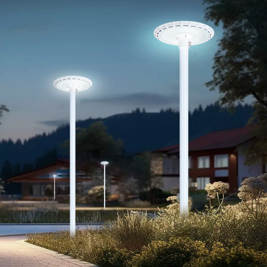 Brilagi - LED-Straßenleuchte mit 3 m Mast URBANSPARK LED/120W/230V weiß IP65