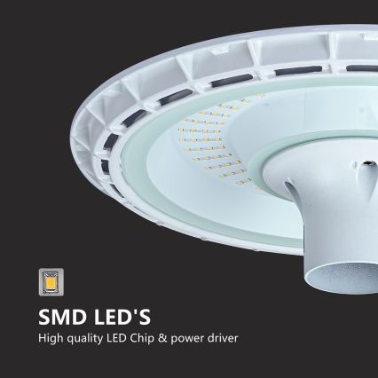 Brilagi - LED-Straßenleuchte mit 3 m Mast URBANSPARK LED/120W/230V weiß IP65