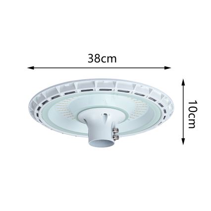 Brilagi - LED-Straßenleuchte mit 3 m Mast URBANSPARK LED/120W/230V weiß IP65