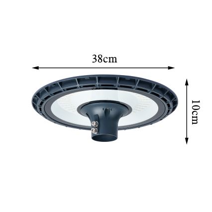 Brilagi - LED-Straßenleuchte mit 5 m Mast URBANSPARK LED/120W/230V Anthrazit IP65