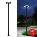 Brilagi - LED-Straßenleuchte mit Mast 3 m URBANSPARK LED/120W/230V schwarz IP65
