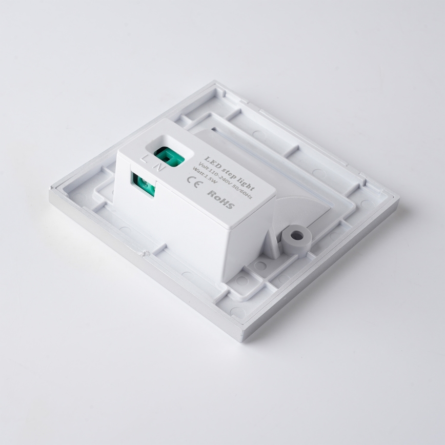 Brilagi - LED-Stufenleuchte STEP LIGHT LED/1,5W/230V IP44 Silber