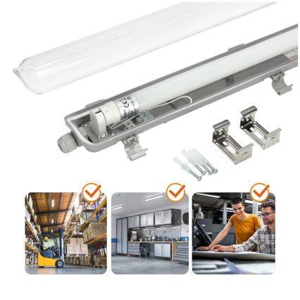 BRILAGI - Technische, staubdichte LED-Leuchtstoffleuchte OPTIMA T8 1xG13/18W/230V 4000K IP65 128 cm