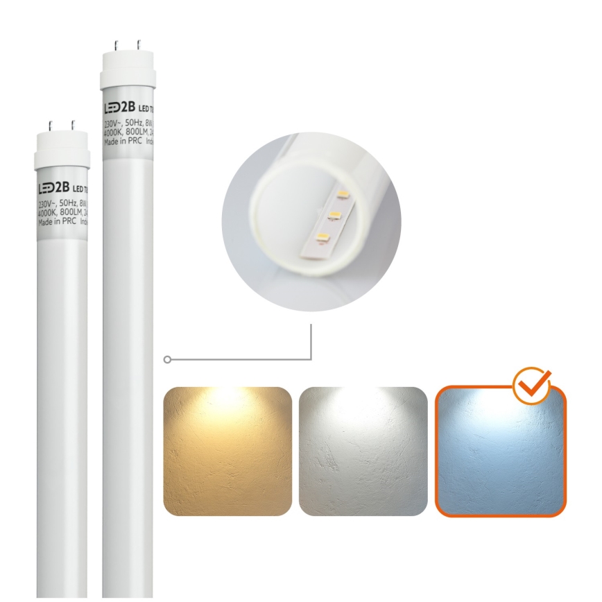 BRILAGI - OPTIMA T8 industrielle staubdichte LED-Leuchtstoffarmatur 2xG13/18W/230V 6500K IP65 128 cm