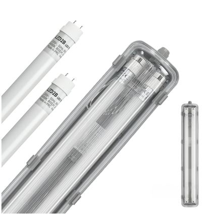 BRILAGI - Technische, staubdichte LED-Leuchtstoffröhrenleuchte OPTIMA T8 2xG13/9W/230V 4000K IP65 67,5 cm