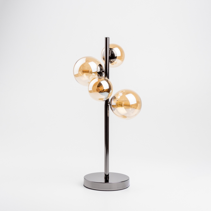 Brilagi - LED-Tischlampe MILLA 4xG9/3W/230V schwarz/chrom/gold