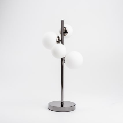 Brilagi - LED Tischlampe MILLA 4xG9/3W/230V schwarz-chrom/weiß