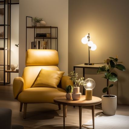 Brilagi - LED Tischlampe MILLA 4xG9/3W/230V schwarz-chrom/weiß