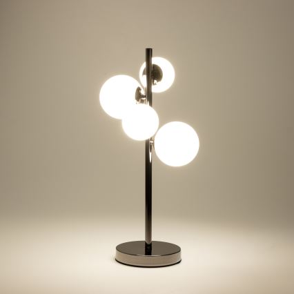 Brilagi - LED Tischlampe MILLA 4xG9/3W/230V schwarz-chrom/weiß