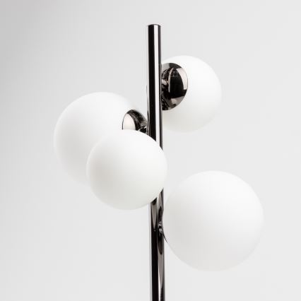 Brilagi - LED Tischlampe MILLA 4xG9/3W/230V schwarz-chrom/weiß