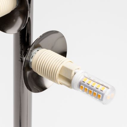 Brilagi - LED Tischlampe MILLA 4xG9/3W/230V schwarz-chrom/weiß