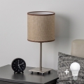 Brilagi - LED-Tischlampe NUBILA 1xE27/60W/230V braun