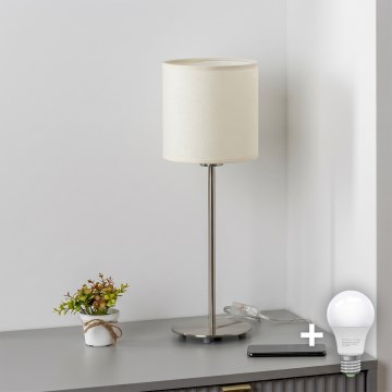 Brilagi - LED-Tischlampe NUBILA 1xE27/60W/230V cremefarben