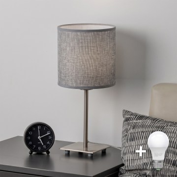 Brilagi - LED-Tischlampe NUBILA 1xE27/60W/230V grau