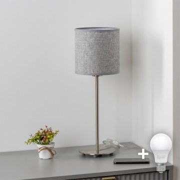 Brilagi - LED-Tischlampe NUBILA 1xE27/60W/230V grau