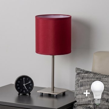 Brilagi - LED-Tischlampe NUBILA 1xE27/60W/230V Pompejanisches Rot