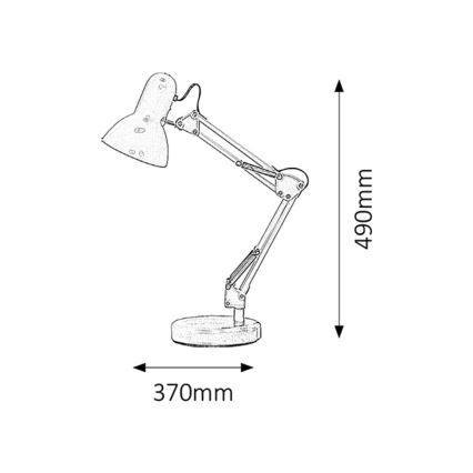 Brilagi - LED-Tischlampe ROMERO 1xE27/10W/230V grün