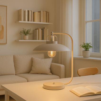 Brilagi - LED Tischleuchte FLAMENGO 1xE27/60W/230V beige