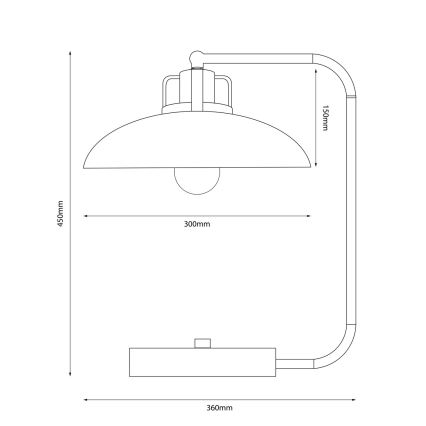 Brilagi - LED Tischleuchte FLAMENGO 1xE27/60W/230V grün