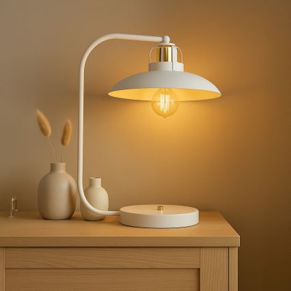 Brilagi - LED Tischleuchte FLAMENGO 1xE27/60W/230V weiß