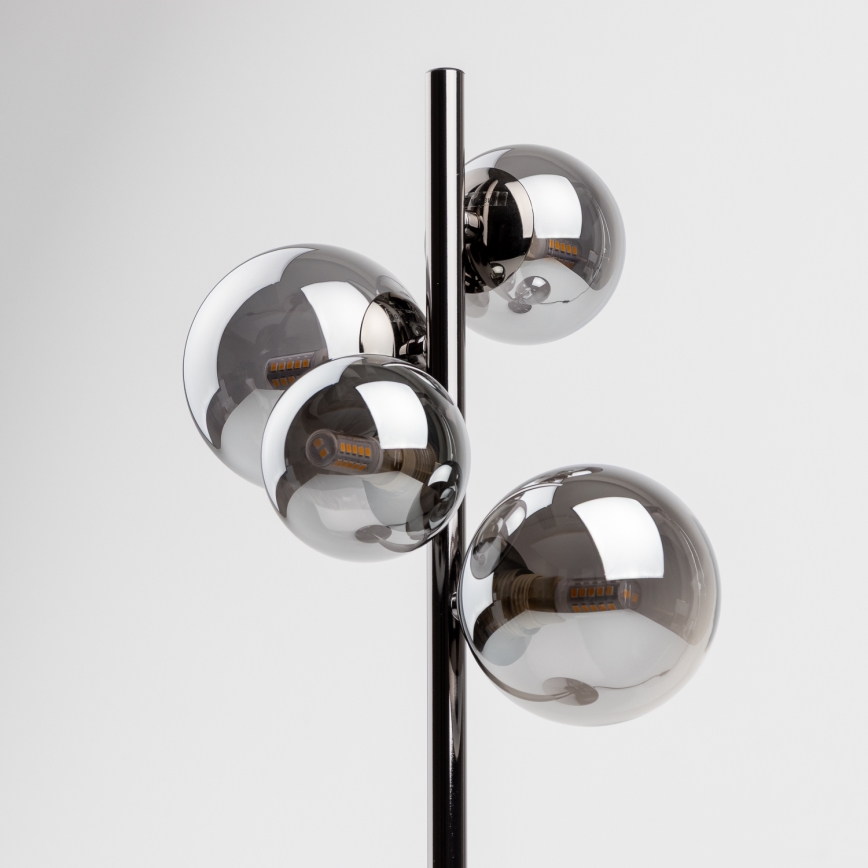 Brilagi - LED-Tischleuchte MILLA 4xG9/3W/230V glänzendes Chrom/rauchig