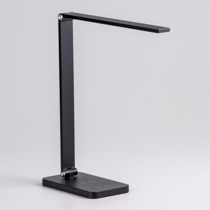 Brilagi - dimmbare LED-Touch-Tischlampe mit kabelloser QI-Ladefunktion MODO CHARGE LED/7W/5V 3000/4000/6000K schwarz