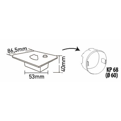 Brilagi - LED-Treppenlicht mit Bewegungssensor JACK LED/1,5W/230V 3000K/4000K/6500K weiß