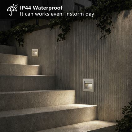 Brilagi - LED-Treppenleuchte STEP LIGHT LED/1,5 W/230 V IP44 anthrazit