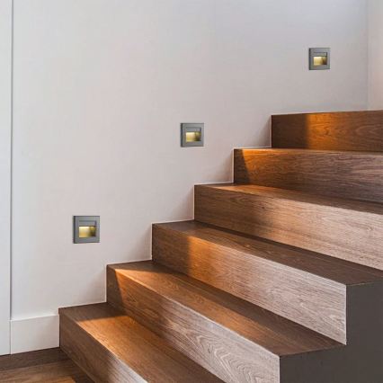 Brilagi - LED-Treppenleuchte STEP LIGHT LED/1,5 W/230 V IP44 anthrazit