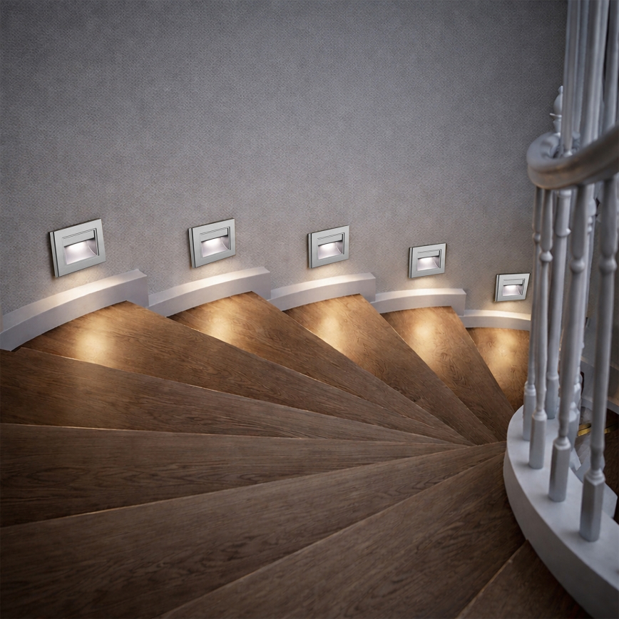 Brilagi - LED-Treppenleuchte STEP LIGHT LED/1,5 W/230 V IP44 anthrazit