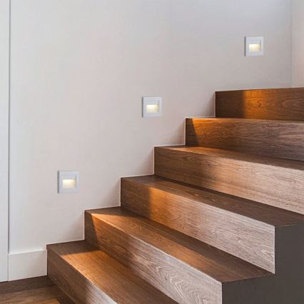 Brilagi - LED Treppenstufenleuchte STEP LIGHT LED/1,5W/230V IP44 weiß