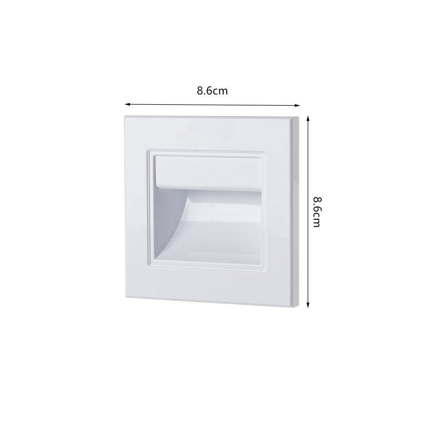 Brilagi - LED Treppenstufenleuchte STEP LIGHT LED/1,5W/230V IP44 weiß