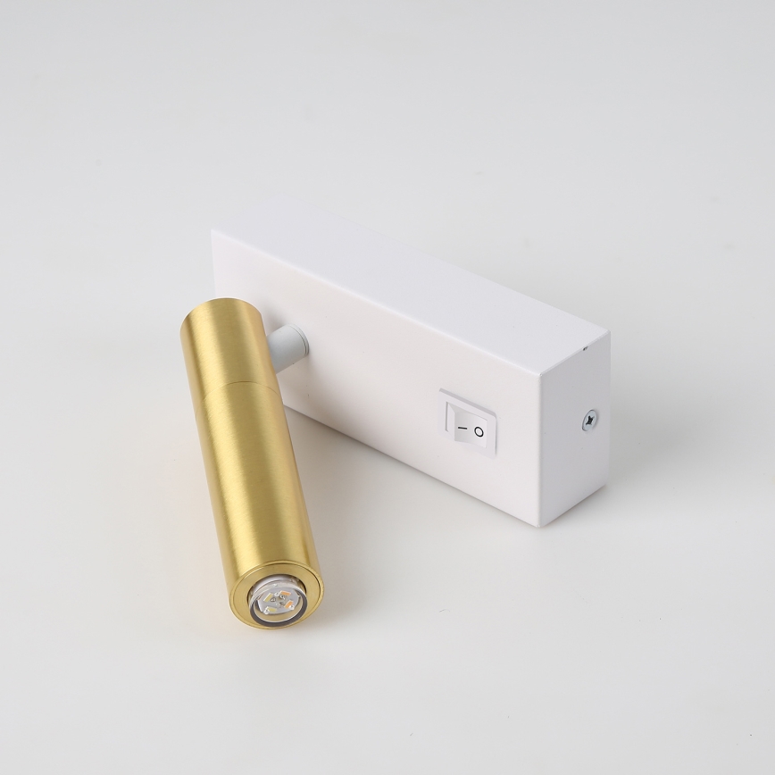Brilagi - LED-Wand-Spotleuchte MAYA 1xG9/7W/230V weiß/golden